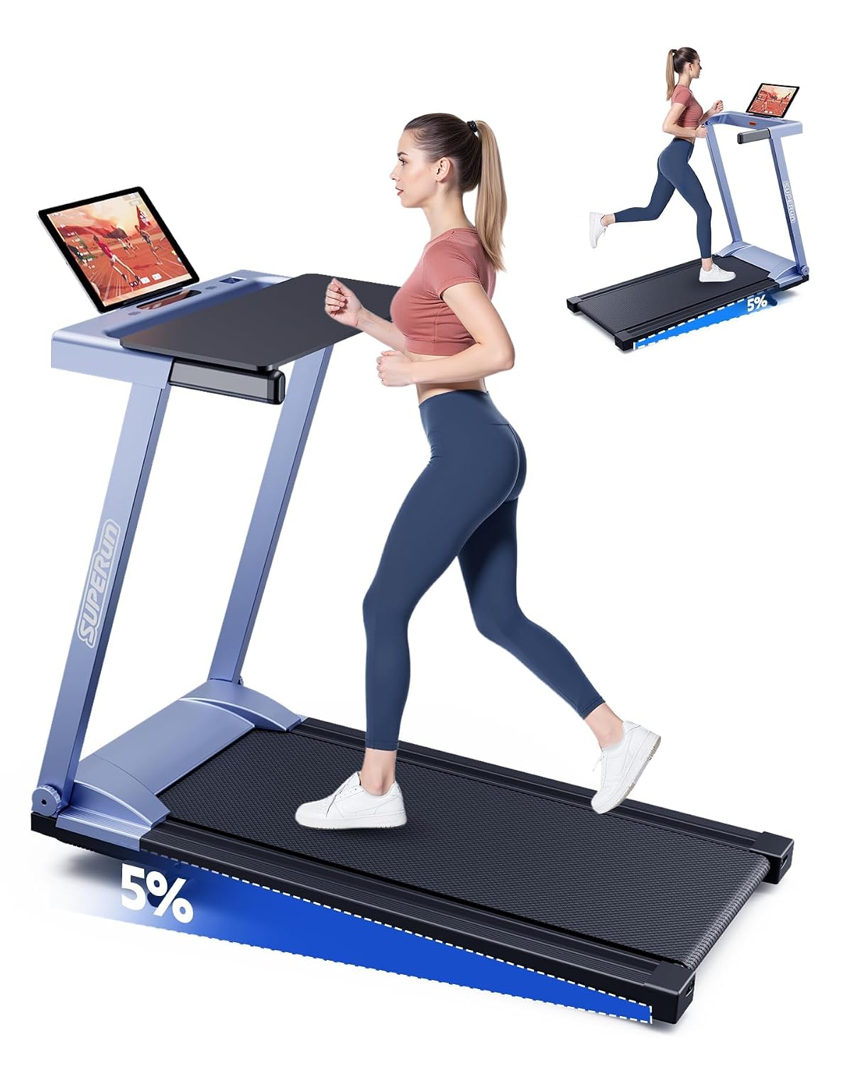 Smart 3-in-1 Incline Treadmill, Graphite